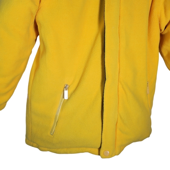 NOKI blue and yellow reversible down puffer coat with hood Size Small - Picture 8 of 16